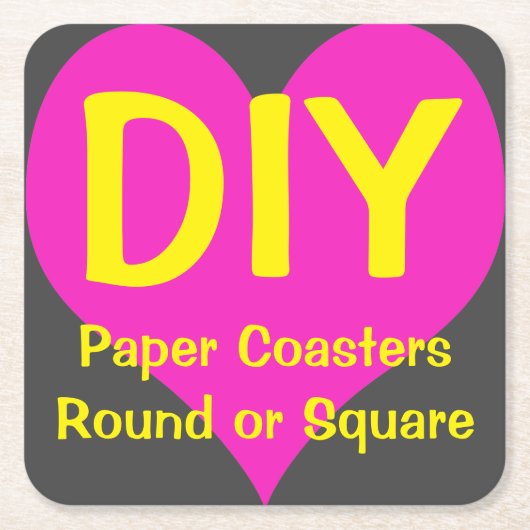 DIY - Papieren Onderzetters 6/set (Voorkant)