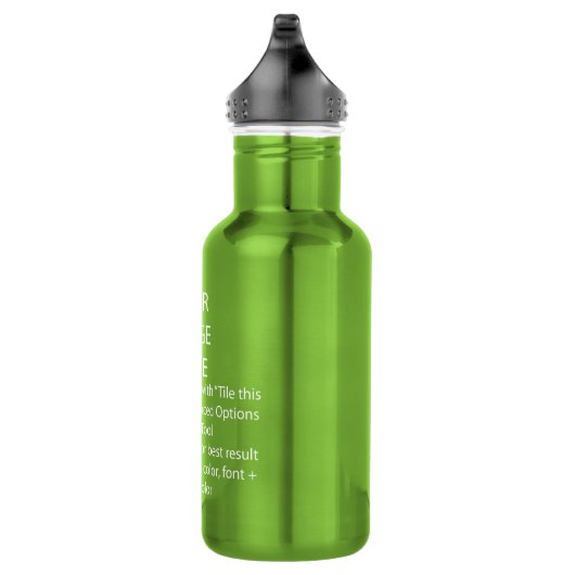 DIY / Pas dit elektrisch groen aan Waterfles (Rechts)