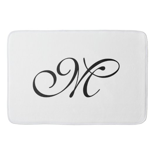 DIY - Pas uw monogram, afbeelding en ideeën aan Badmat (Voorkant)