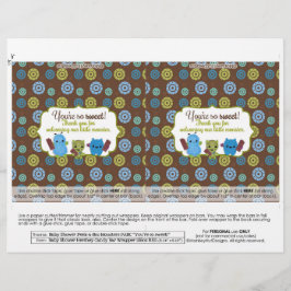 DIY Peek een Boo Monsters 1,55 oz Snoep Bar wrappe