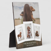 DIY Pet Vier Foto Collage Plaque Fotoplaat (Zijkant)