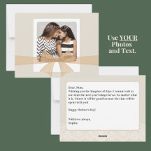 DIY Photo Moederdag Kaart met aangepast bericht