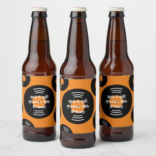 DIY Rock & Roll Verjaardagsfeest bierflesetiketten Bier Etiket