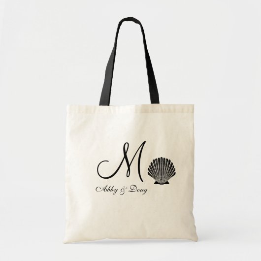 DIY Seashell Destination Logo Tote Bag (Voorkant)