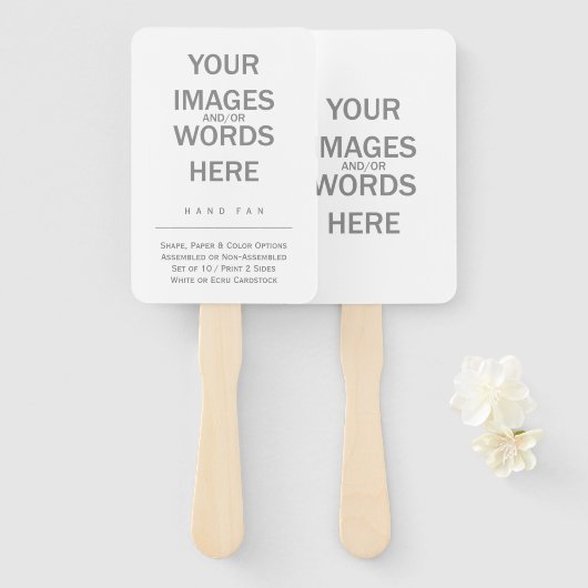 DIY (Shape-opties) - Handwaaier (Voorkant en achterkant)