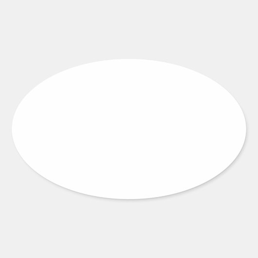 DIY Sjabloon Blank TOEVOEGEN kleur afbeelding foto Ovale Sticker (Voorkant)