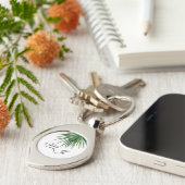 DIY Sleutelhanger palmblad Aangepaste naam (Zijkant)