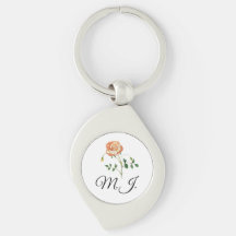 DIY Sleutelhanger roos flower Aangepaste tekst, na