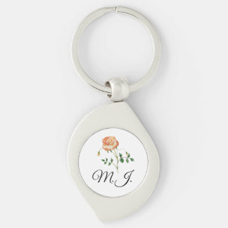 DIY Sleutelhanger roos flower Aangepaste tekst, na