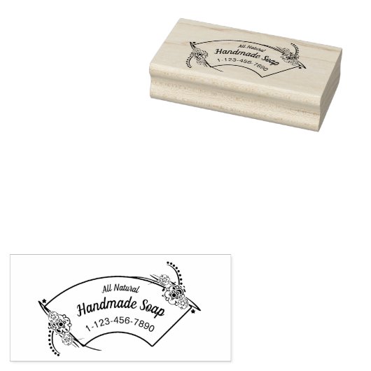 DIY Soap Stamp Rubberstempel (Gestempeld)