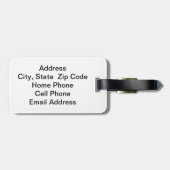 🏌️ ‍ ♂️ | DIY-tekst | Groen Bagagelabel (Achterkant horizontaal)