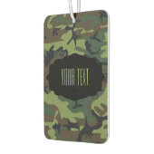 DIY Text Camouflage Patroon Design Luchtverfrisser (Links)