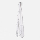 DIY Tulip logo met monogram Stropdas (Achterkant)