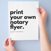 DIY Upload uw eigen aangepaste mobiele marketing Flyer (Hand)