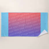 DIY - Upload uw eigen afbeelding naar aangepaste b Strandlaken (Voorkant)