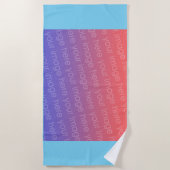 DIY - Upload uw eigen afbeelding naar aangepaste b Strandlaken (Voorkant)