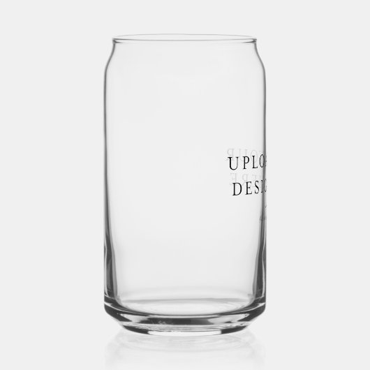 DIY Upload uw eigen gedrukte blik glas (Rechts)