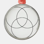 DIY Venn Diagram Metalen Ornament (Voorkant)