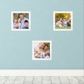 DIY Voeg je eigen familiefoto toe Muurkunst Sets (Houten vloer)