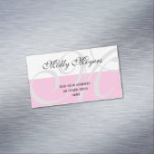 DIY - Voeg je eigen monogram en tekst toe Visitekaartje Magneet (Voorbeeld)