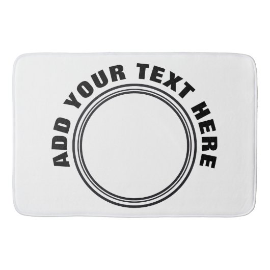 DIY - Voeg uw eigen teken, foto en tekst toe Badmat (Voorkant)