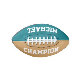 DIY - Voeg uw enige woorden en achtergrondkleuren American Football