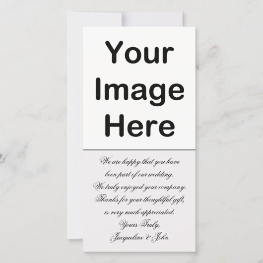 DIY - Weddenschap Bedankt Foto invoegen (Voorkant)