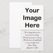 DIY - Weddenschap Bedankt Foto invoegen (Voorkant / Achterkant)