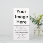 DIY - Weddenschap Bedankt Foto invoegen (Staand voorkant)