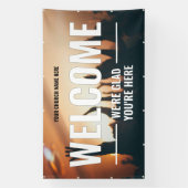 DIY Welkom Kerk Outdoor Banner (Verticaal)