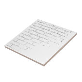 DIY White Brick Wall om Graffiti te schrijven Tegeltje (Zijkant)