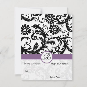 DIY You Score and Fold Tent Wedding Place Cards Kaart