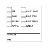 DIY Zakelijke bankoverschrijving betaalmethoden 8  Zelfinktende Stempel (Design)