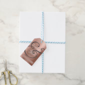 DIY Zijn/haar scriptnamen, Wh/grijs, Roos Gold Met Cadeaulabel (Met Touw)