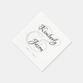 DIY Zijne Namen, Script Lettering, Weddenschap Servet (Hoek)
