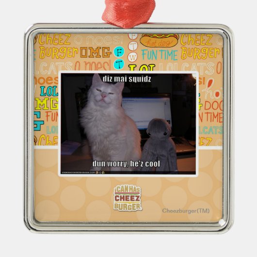 diz mai squidz metalen ornament (Voorkant)