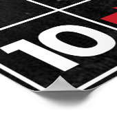 Dizichtbaarheidsregel Wiskunde Classroom Poster (Hoek)