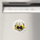 Dizzy 3D Emoji Round Magnet (In Situ (Lave-vaisselle))