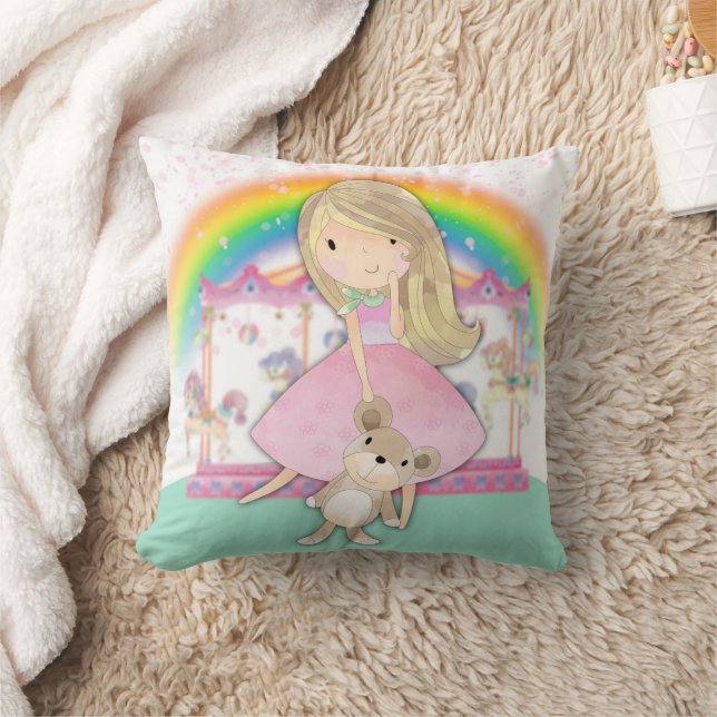 Dizzy Dreams, Little Girl, Cute Sierkussen (Deken)