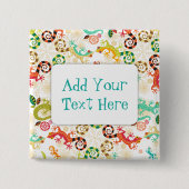 Dizzy Lizards - Aangepaste Button (Voorkant)