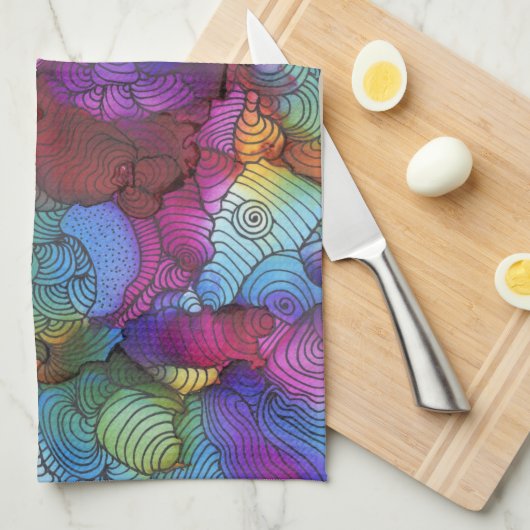 Dizzy Lizzy Theedoek (Quarter Fold)