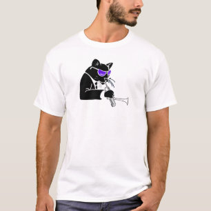 Dizzy Trumpet Cat T-shirt