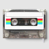 DJ 80s amusant Cassette Tape 40e anniversaire invi (Verso)