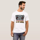 DJ aan het werk T-shirt (Voorkant volledig)
