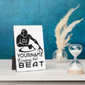 DJ aangepaste kleuren en monogram plak Fotoplaat (Zijkant)