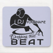 DJ aangepaste mousepad Muismat (Voorkant)