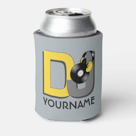 DJ aangepaste naam & kleur koelbox Blikjeskoeler (Blikje Achterkant)