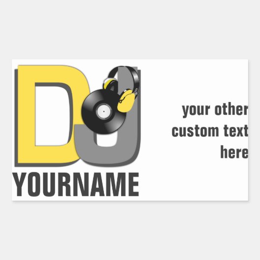 DJ aangepaste stickers (Voorkant)