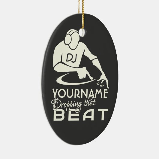 DJ aangepaste versiering Keramisch Ornament (Rechts)