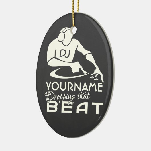 DJ aangepaste versiering Keramisch Ornament (Links)